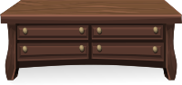 Low wooden cabinet from Glitch
