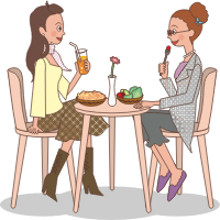 Ladies at lunch