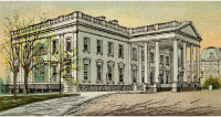 Cigarette Card - President's House in Washington