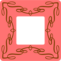 Flourish frame (colour)