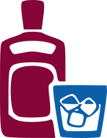 Alcohol, Ice and Bottle