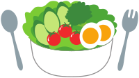 Salad with fresh tomatoes, cucumber and eggs