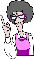 Pointing Old Woman