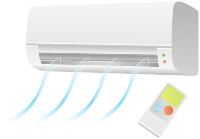 Air condition unit with remote