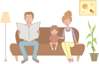 Family on sofa (#1)