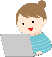 Woman working with a laptop