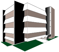modern multi-level parking garage