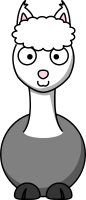 Cartoon Alpaka