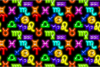 Zodiac pattern (black background) 2
