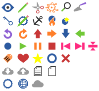 Minimally Colored Symbols