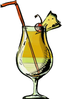 Pina colada cocktail