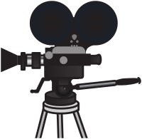 Analog film movie camera