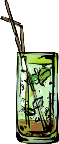Mint julep cocktail
