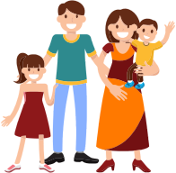 Very Happy Smiling Family