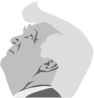 Grayscale Trump Profile