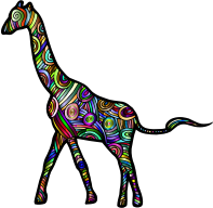Chromatic Stylized Giraffe 2