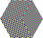 remix of 8-23-2017 triangle design using 6 colors