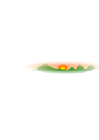 Sunset over mountain