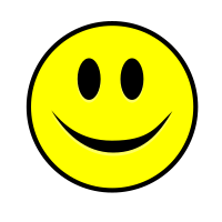 Smiling Smiley simple yellow