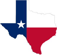 Texas State Flag Map