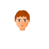 Teenager red hair
