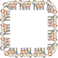 MultiGenerational Family Square Frame