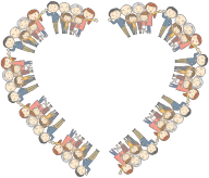 MultiGenerational Family Heart Frame