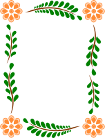 Floral frame 19 (colour)