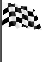 Motor racing flag 1 - chequered flag