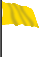 Motor racing flag 5 - yellow flag