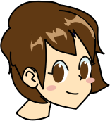 Cartoon woman head
