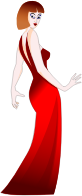 Woman In Red Dress
