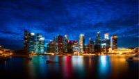 Surreal Singapore Night