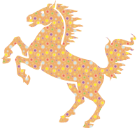 Cute Floral Stallion