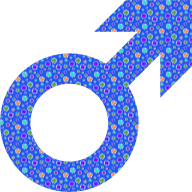 Cute Floral Male Symbol