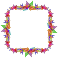 Abstract Flowers Frame 5