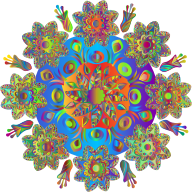 Chromatic Floral Mandala