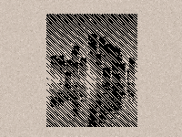 city skyline reflection -hatched, animated