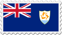 Anguilla flag stamp