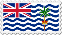 British Indian Ocean Territory flag stamp