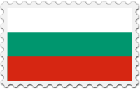 Bulgaria flag stamp