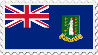 British Virgin Islands flag stamp