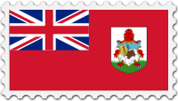 Bermuda flag stamp