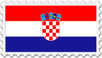 Croatia flag stamp