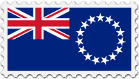 Cook Islands flag stamp