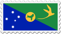 Christmas Island flag stamp