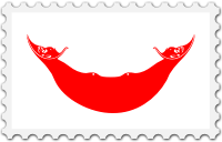 Easter Island flag stamp