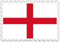 England flag stamp
