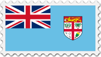 Fiji flag stamp