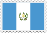 Guatemala flag stamp